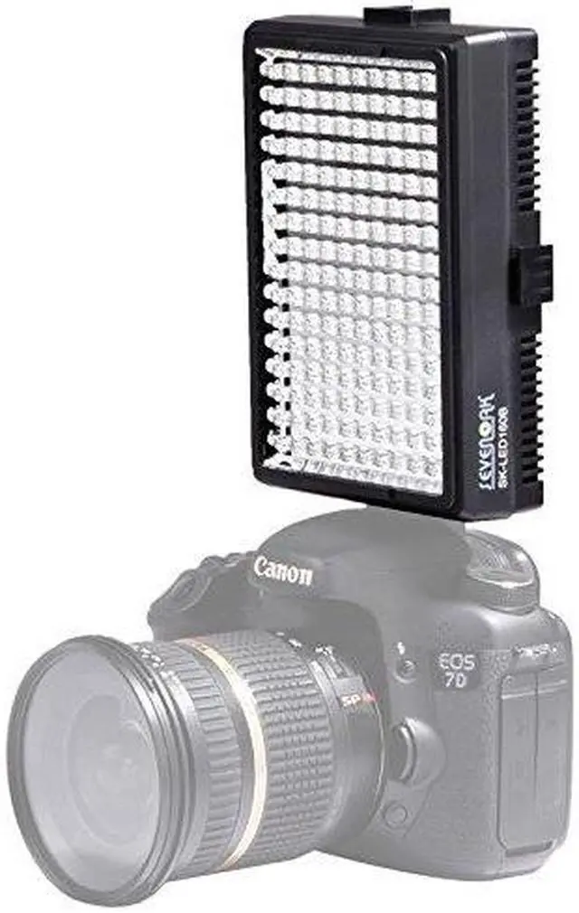 Alt view image 3 of 4 - Sevenoak SK-LED160B High Intensity 6000 MCD 160 LED Video Light for Camera / Video Camcorder(Black)