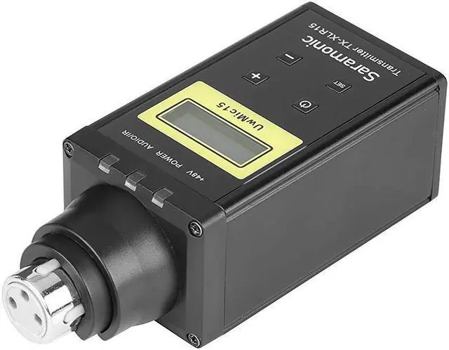 Alt view image 2 of 4 - Saramonic SR-XLR15 16-Channel UHF Wireless XLR Plug-in Microphone Transmitter for the UWMIC15 Wireless System