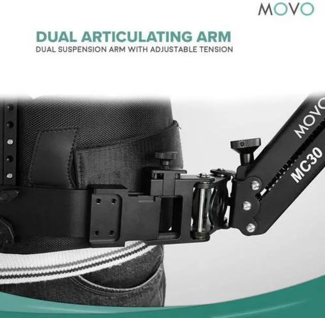 Alt view image 3 of 4 - Movo X100 Ultimate Steadycam System Bundle - Includes Handheld Video Stabilizer, Vest with Dual Articulating Arm, LCD Field Monitor & Deluxe Carrying Case