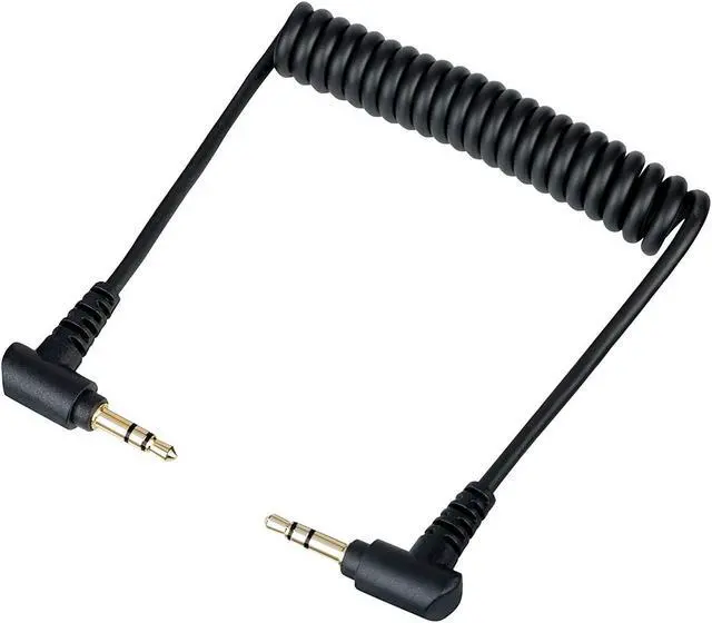 Main image of Movo MC1 3.5mm Male Stereo TRS to 3.5mm Male Stereo TRS Output Connector Cable - Connects Audio Mixers/Microphones to Camera/Recorders (Coiled Patch Cable)