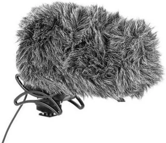 Alt view image 3 of 4 - Movo WS-AM30 Furry Outdoor Microphone Windscreen Muff Custom Fit for Azden SMX-30 Stereo/Mono Switchable Video Microphone