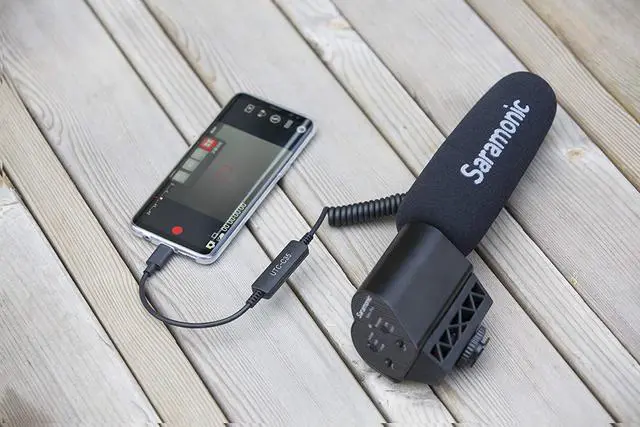 Alt view image 3 of 4 - Saramonic UTC-C35 Locking 3.5mm Male Jack to USB Type-C Connector for Samsung Galaxy, LG, HTC Google Pixel, Google Nexus, Other USB C Type Smartphones