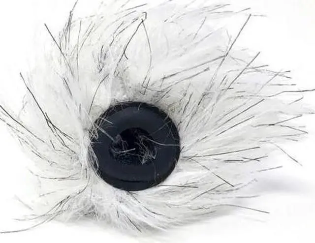 Alt view image 3 of 5 - Movo WS-RD8?Dual-Layered Furry Lavalier Microphone Windscreen Fitted for 8mm Lav Mics (2 Pack)