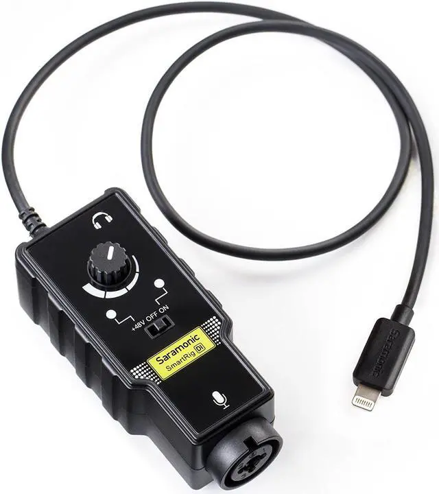 Main image of Saramonic SmartRig-Di XLR Microphone & 6.3mm Guitar Interface with Apple MFi Certified Lightning Connector for iPhone, iPad, iPod, iOS Smartphones & Tablets