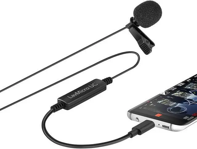 Alt view image 3 of 6 - Saramonic LavMicro-UC Omnidirectional Lavalier Mic for USB Type-C Devices with