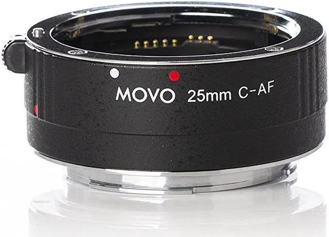 Alt view image 2 of 4 - Movo MT-C25 25mm AF Chrome Macro Extension Tube for Canon EOS DSLR Camera & EF / EF-S Lenses