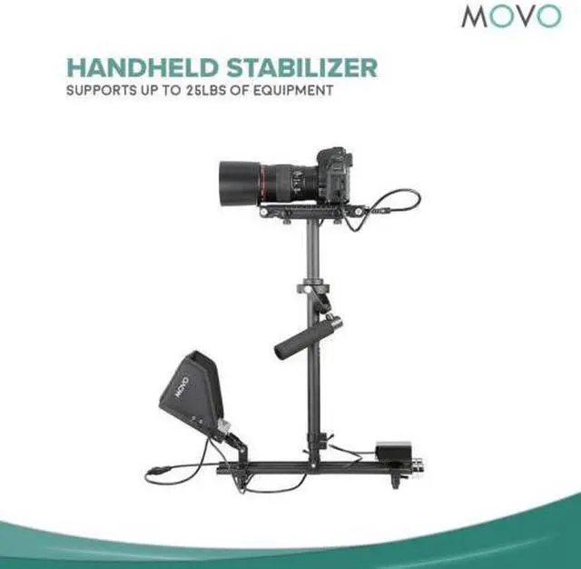Alt view image 4 of 4 - Movo X100 Ultimate Steadycam System Bundle - Includes Handheld Video Stabilizer, Vest with Dual Articulating Arm, LCD Field Monitor & Deluxe Carrying Case