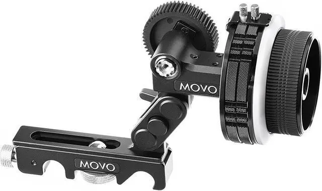 Alt view image 4 of 4 - Movo F2X Precision Follow Focus System with Hard Stops & 66mm, 77mm & 88mm Adjustable Gear Rings