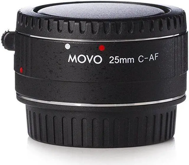 Alt view image 4 of 4 - Movo MT-C25 25mm AF Chrome Macro Extension Tube for Canon EOS DSLR Camera & EF / EF-S Lenses