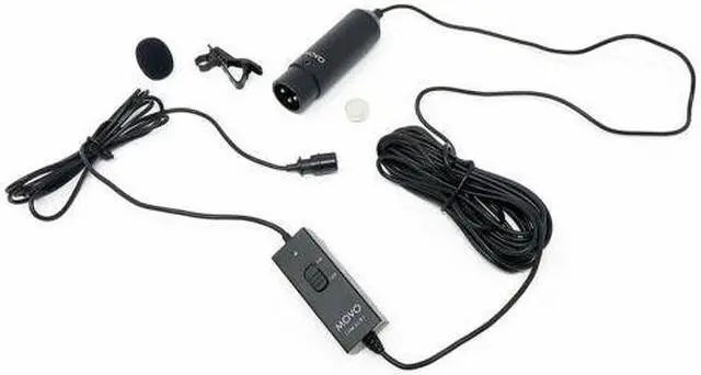Alt view image 2 of 4 - Movo LVM-XLR1 Self-Powered XLR Omnidirectional Lavalier Microphone for Mixers, Recorders, Camcorders & More