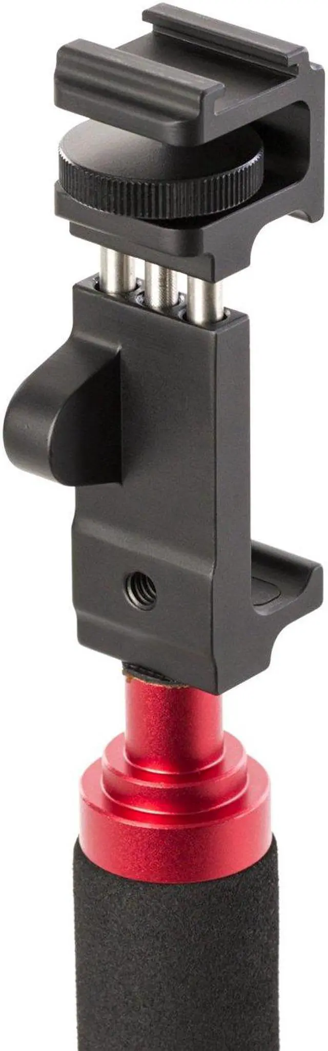 Alt view image 2 of 9 - Saramonic SR-BSP1 Aluminum Smartphone Tripod Mount with Stabilizing Handle & Mounting Shoe for Apple iPhone 4, 4S, 5, 5C, 5S, 6, 6S, Samsung Galaxy S3, S4, S5, S6, Note and other Android Smartphones