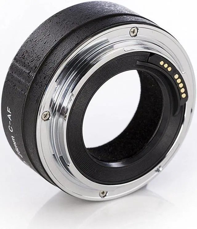 Alt view image 3 of 4 - Movo MT-C25 25mm AF Chrome Macro Extension Tube for Canon EOS DSLR Camera & EF / EF-S Lenses