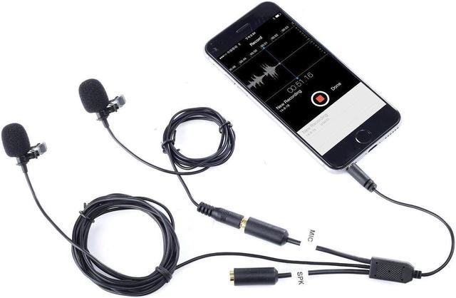 Movo PM10 | Black or White Lavalier Movo Microphone for Smartphones