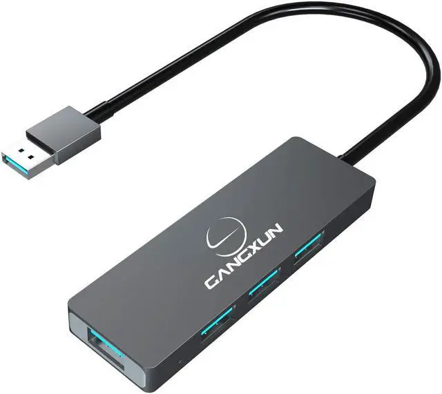 Main image of USB 3.0 Hub Ultra Slim 4-Port USB Hub in Aluminum Compatible with Mac Pro/Mini, Microsoft Surface Pro, Dell XPS 15 Xbox ONE