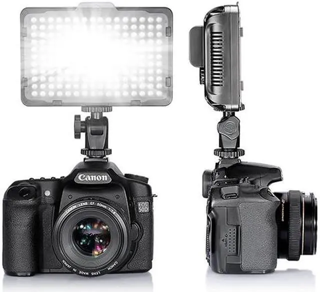 Alt view image 4 of 7 - Photo Studio 176 LED Lighting Ultra Bright Dimmable On Camera Video Light for Canon,Nikon,Pentax,Panasonic,Sony,Samsung,Olympus and Other Digital SLR Cameras(PT-176S)