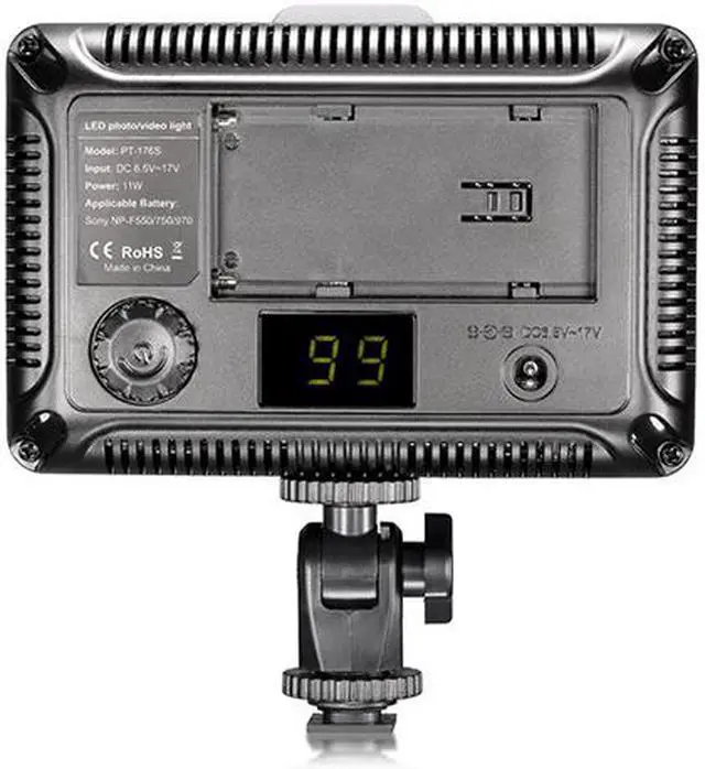 Alt view image 5 of 7 - Photo Studio 176 LED Lighting Ultra Bright Dimmable On Camera Video Light for Canon,Nikon,Pentax,Panasonic,Sony,Samsung,Olympus and Other Digital SLR Cameras(PT-176S)
