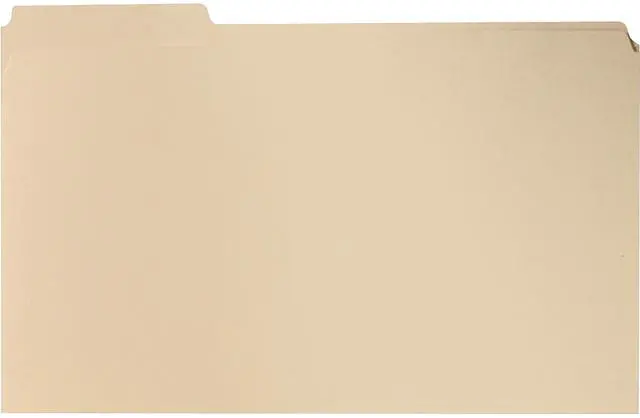 Main image of Sparco File Folder 1/3 Cut Assorted Tab 2-Ply Lgl 100/BX MLA SP241113