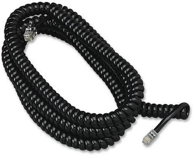 Alt view image 3 of 12 - Softalk Coiled Phone Cord Plug/Plug 25 ft. Ivory 42265
