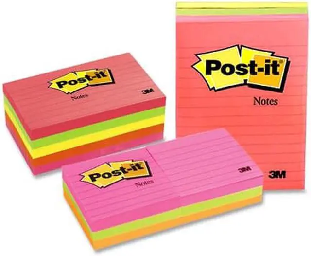 Alt view image 2 of 15 - 3M 6306AN Neon Color Notes 3 x 3 Two Neon Colors Six 100-Sheet Pads Pack