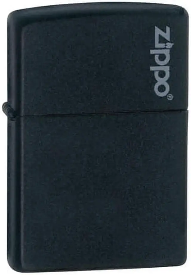 Alt view image 17 of 20 - Zippo Matte Black with Logo Lighter