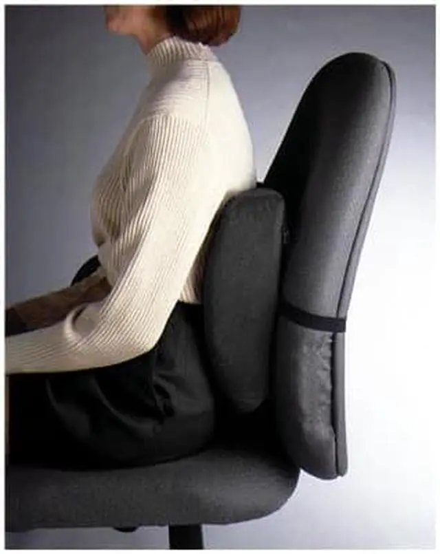 Alt view image 3 of 20 - Fellowes Backrest High Profile 13"x4"x12" Black 91905