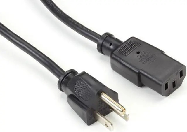 Main image of Black Box PC/Monitor Power Cord NEMA 5-15P to IEC-60320-C13 6.5-ft. (2-m)