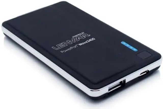 Alt view image 8 of 11 - Lenmar PowerPort Wave 2400 mAh External Battery and Charger for Smartphones