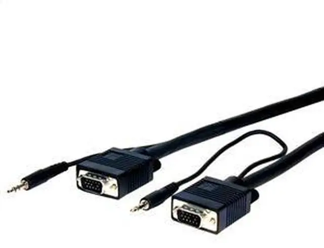 Alt view image 2 of 4 - Comprehensive HR Pro Series VGA with Audio HD15 pin Plug to Jack Cables 100ft