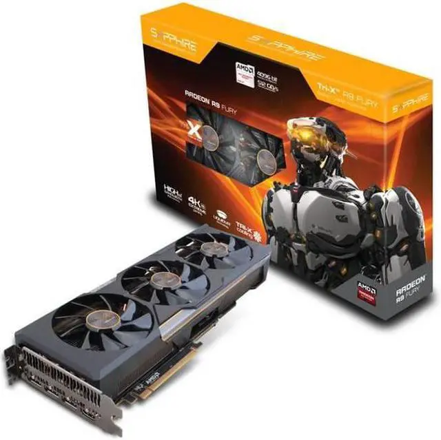 Main image of Sapphire Tri-X AMD Radeon R9 FURY 4GB HBM HDMI/3DisplayPort PCI-Express Video Card