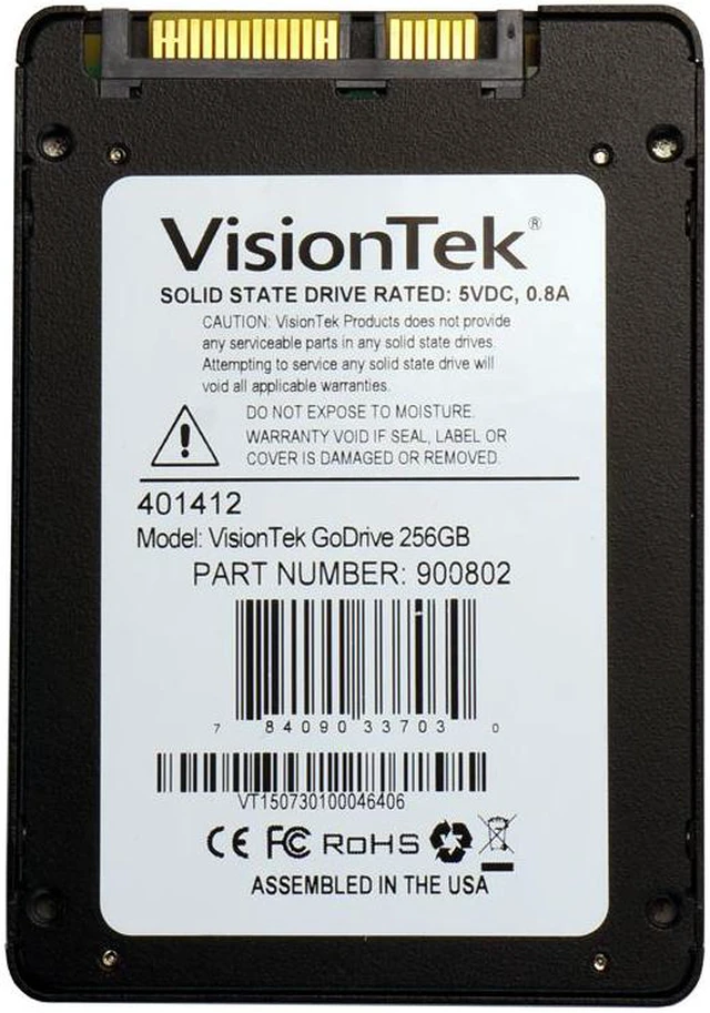 VisionTek 2.5" 256GB SATA III MLC Internal Solid State Drive (SSD ...