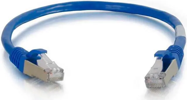Main image of C2G 00803 Cat6 Cable - Snagless Shielded Ethernet Network Patch Cable, Blue (15 Feet, 4.57 Meters)