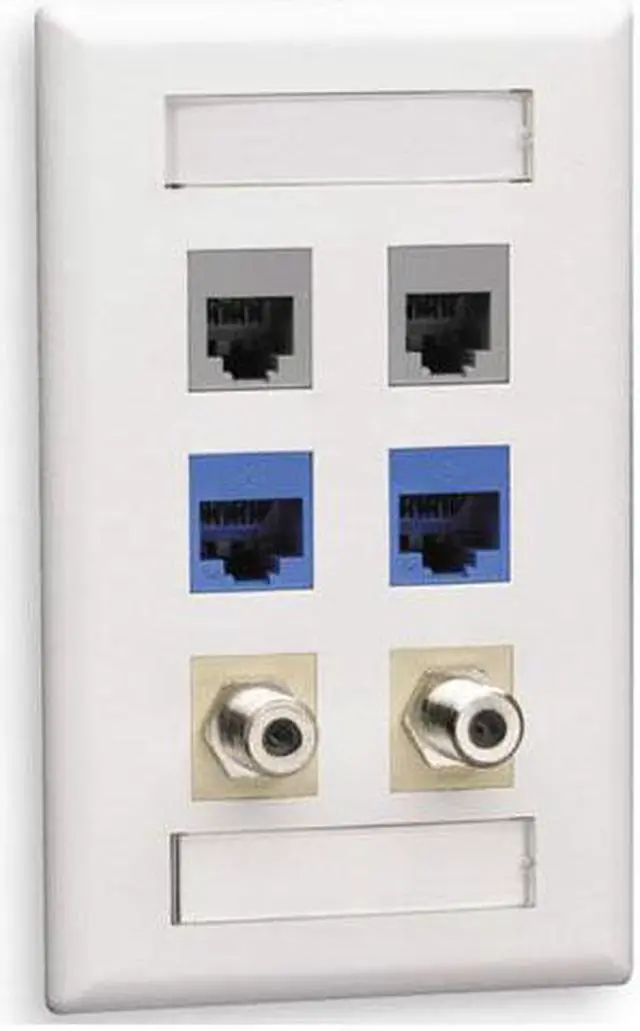 Main image of Black Box GigaStation2 6 Socket Network Faceplate