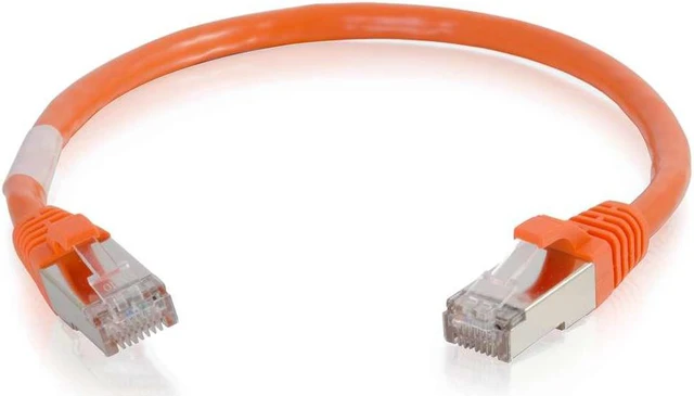 Main image of C2G 14FT CAT6 SNAGLESS SHIELDED (STP) NETWORK PATCH CABLE - ORANGE