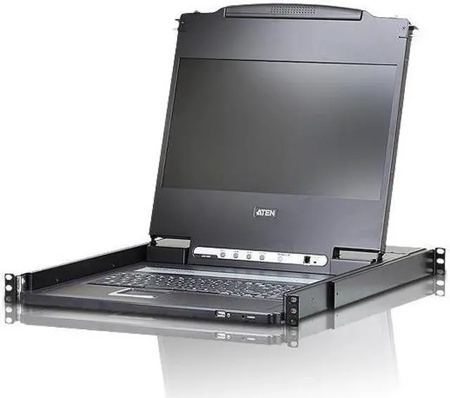 Alt view image 2 of 11 - ATEN CL6700MW 17" wideScreen Full HD LCD console support DVI,HDMI,VGA