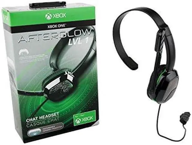 Alt view image 10 of 10 - Afterglow LVL 1 Chat Headset for Xbox One - Mono - Black - Mini-phone - Wired - Over-the-head - Monaural - Circumaural