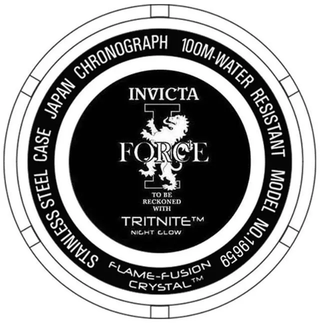 Alt view image 20 of 20 - Men's I-Force Multi-Function Black Polyurethane Blue Dial 18K GP Case