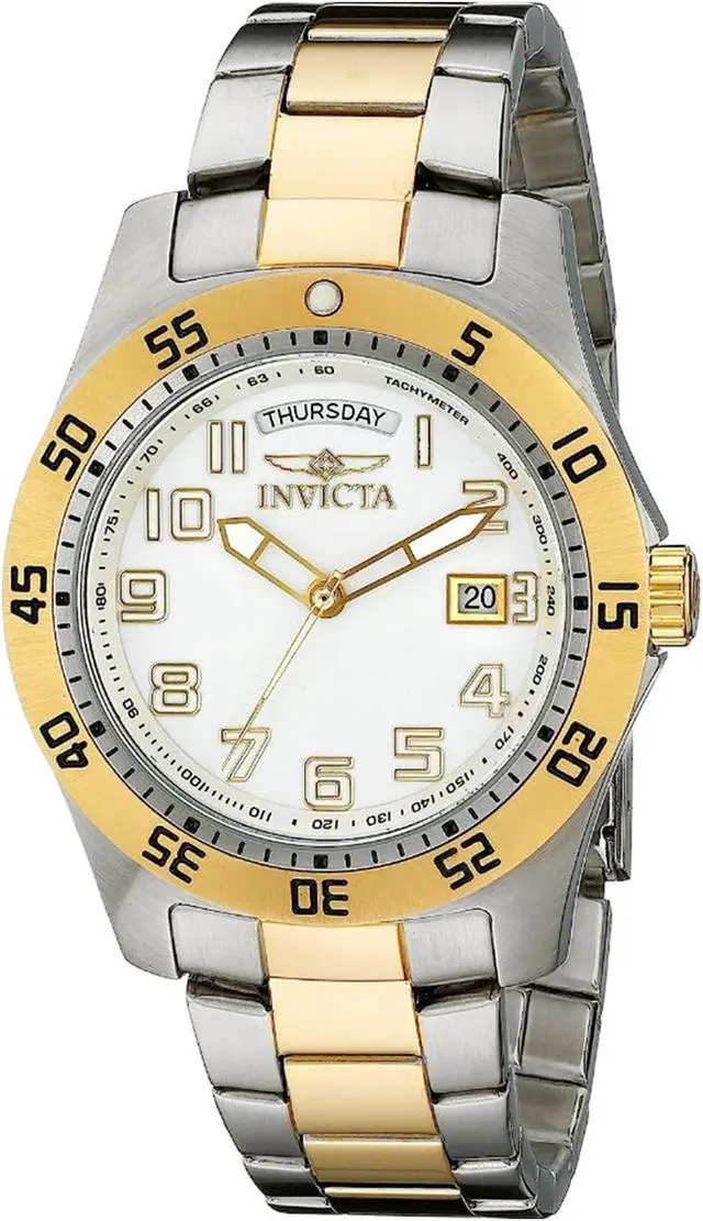 Alt view image 9 of 9 - Invicta 6693 Men's Specialty Two-Tone Ss White Dial Watch
