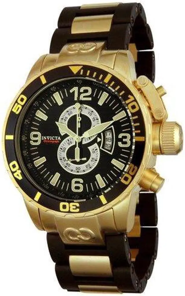 Alt view image 13 of 15 - Invicta Men's Corduba Chronograph Goldplated & Rubber