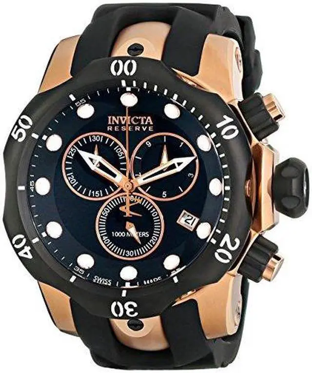 Alt view image 7 of 16 - Invicta 5733 Men's Venom Reserve Chronograph Black Polyurethane And Dial Watch