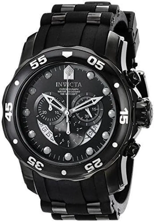Alt view image 6 of 15 - Invicta Men's Pro Diver 6986  Stainless Steel, Silicone Chronograph  Watch