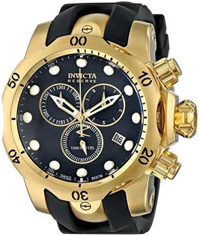 Alt view image 2 of 4 - Men's Reserve Subaqua Venom Chronograph Black Rubber