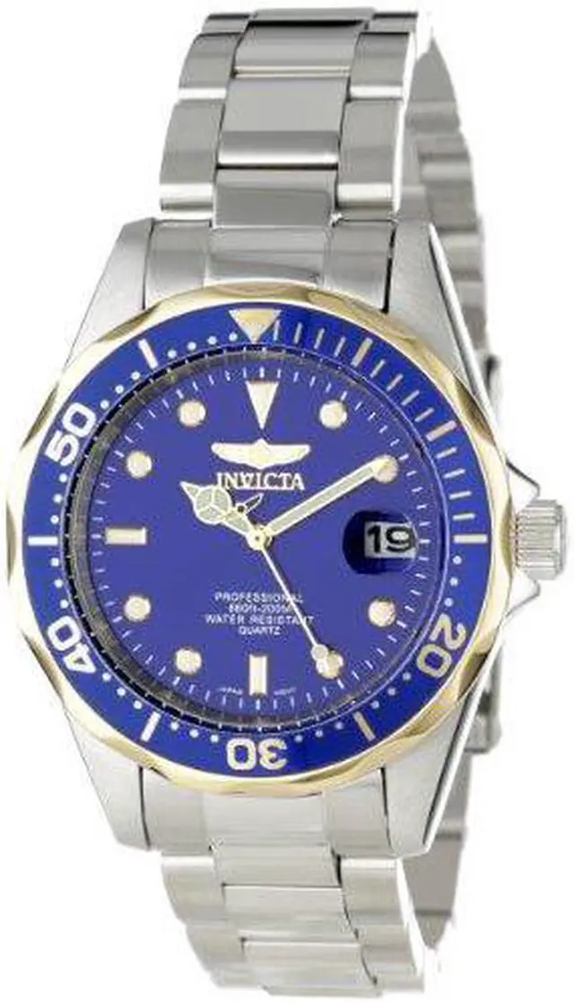 Alt view image 2 of 2 - Invicta Men's Pro Diver Blue Dial Stainless Steel