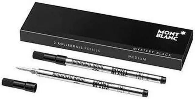 Main image of Mont Blanc Rollerball Refill, M 2X1, Mystery Black (105158)
