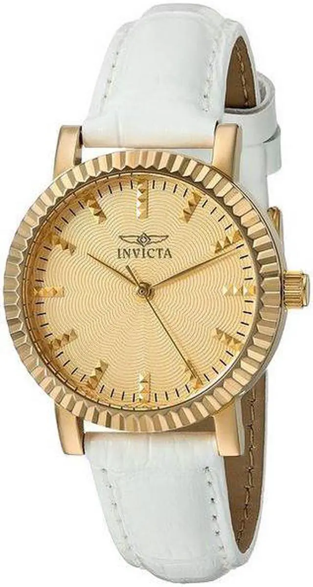 Alt view image 2 of 6 - Invicta Women's 22483 Angel Quartz 3 Hand Gold Dial Watch
