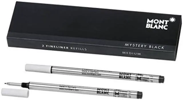 Main image of Mont Blanc Fineliner Refills Medium Mystery Black (2 Pack) 110149