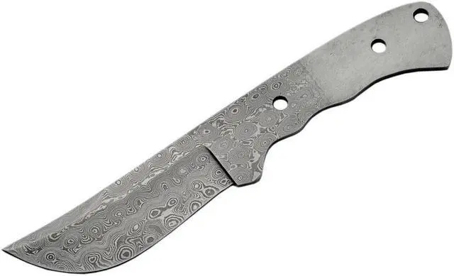 Main image of BLADE BLANK | Knifemaker's Damascus Steel 9.25" Overall Full Tang Hunter Skinner