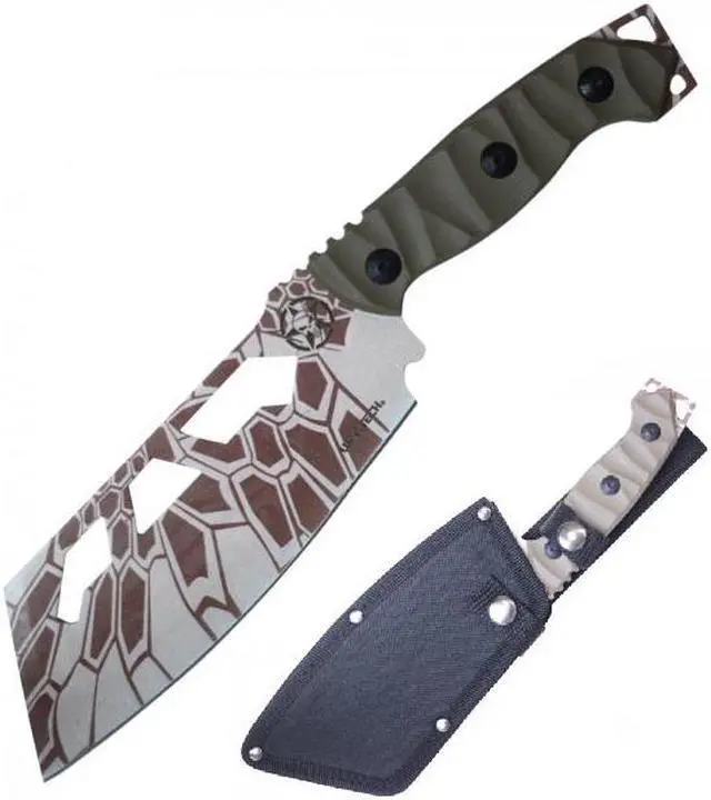 Main image of Tactical Knife | Wartech 10.5" Overall Full Tang Tan Military Combat Cleaver