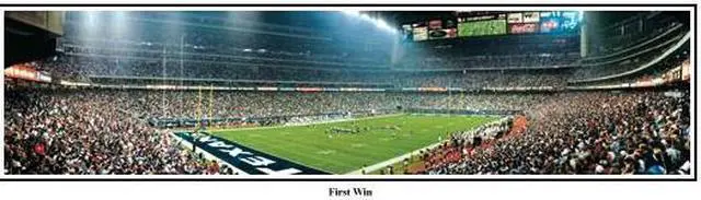 Main image of Houston Texans vs. Dallas Cowboys Inaugural Game at Reliant Stadium 2002 - NFL 13.5x39 Unframed Panoramic Poster #1011