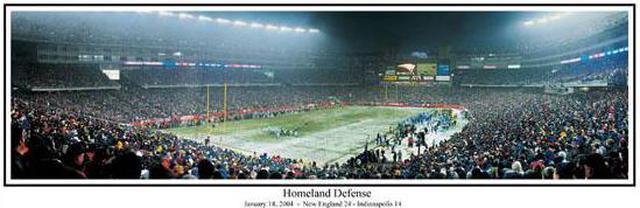 New England Patriots Panoramic Poster - Gillette Stadium