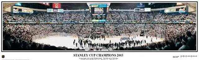 Main image of NHL New Jersey Devils 2003 Stanley Cup Champions - 13.5x39 Unframed Panoramic Poster #4012